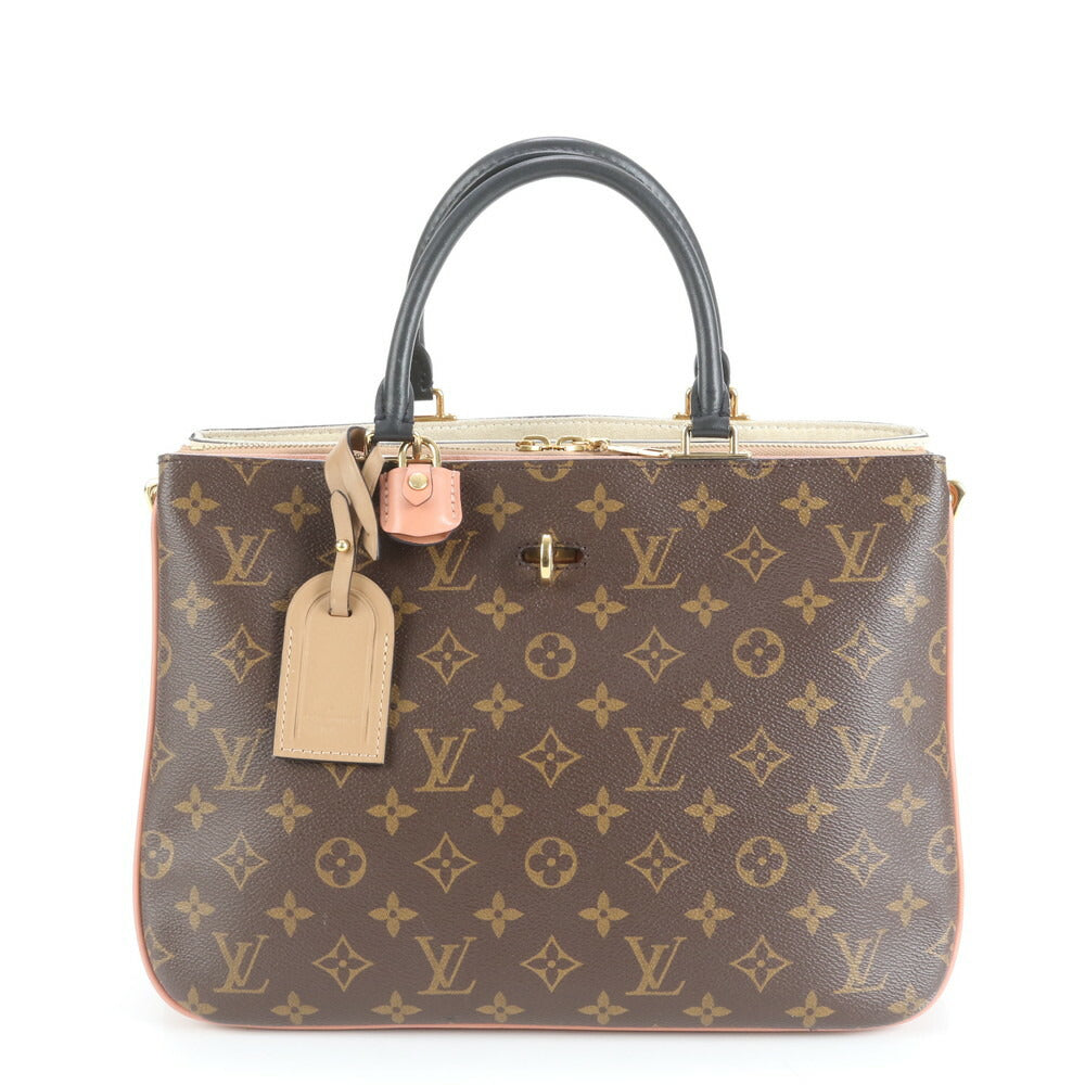 新品同様 ルイヴィトン モノグラム ミルフィーユ M44255 レザー トート バッグ 肩掛け ショルダー ハンド レディース EUE CV17-1