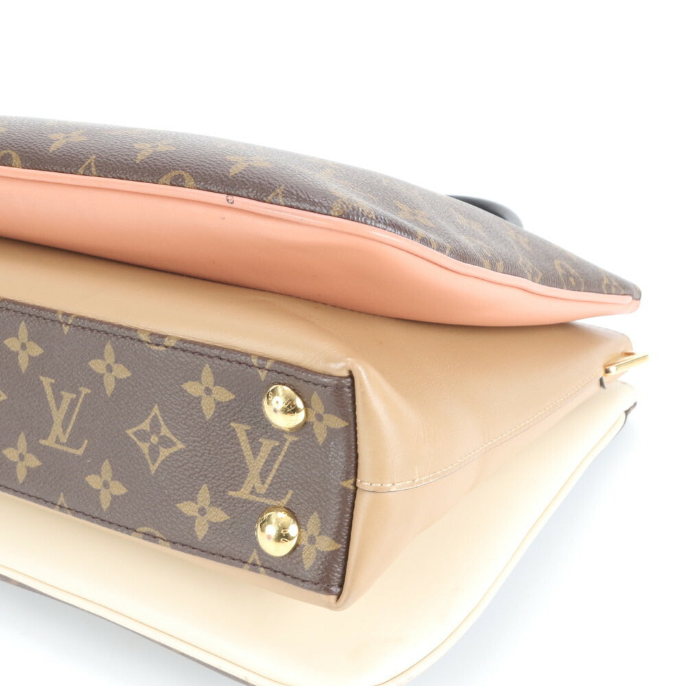 新品同様 ルイヴィトン モノグラム ミルフィーユ M44255 レザー トート バッグ 肩掛け ショルダー ハンド レディース EUE CV17-1