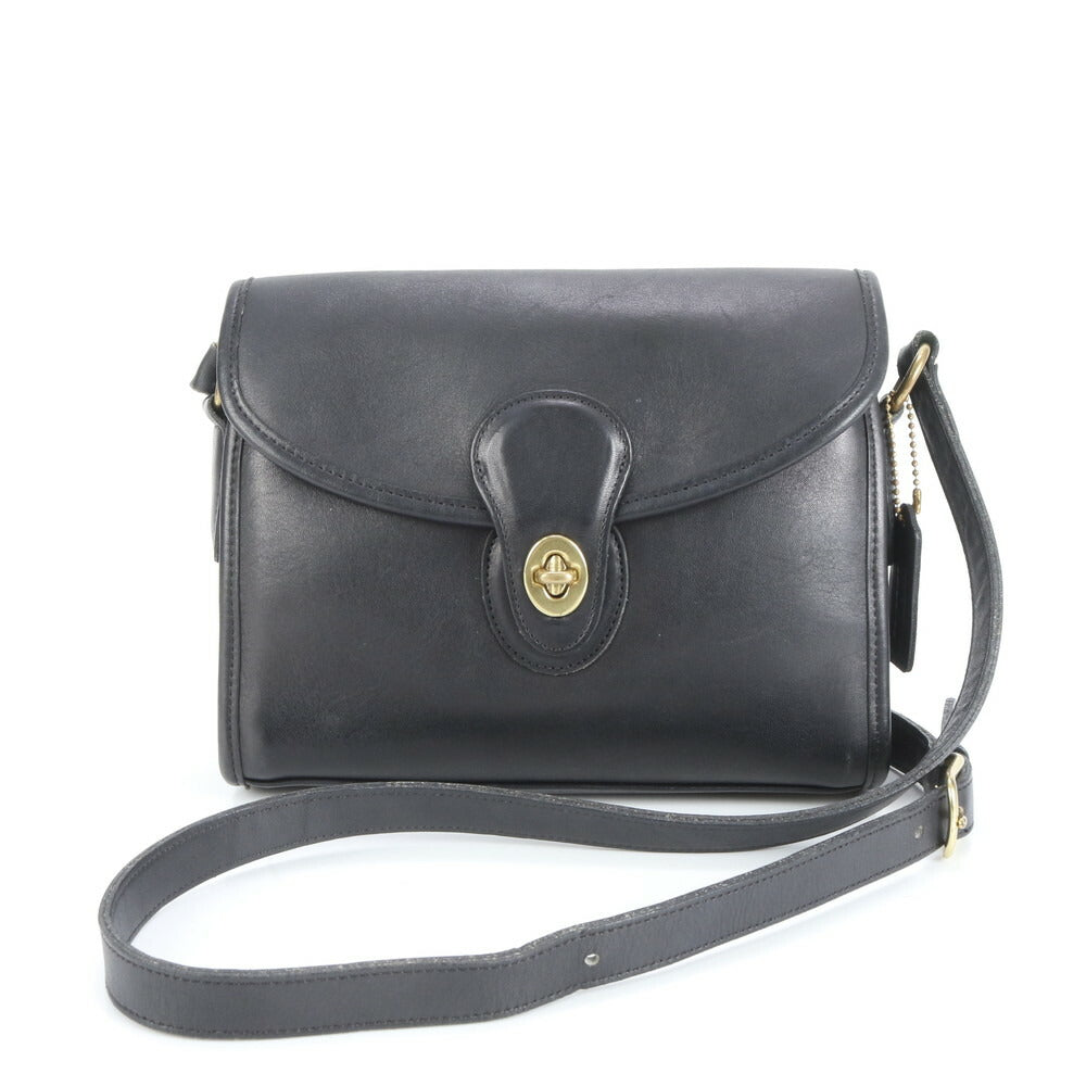 極美品 ヴィンテージ オールド コーチ アメリカ製 ターンロック レザー ショルダーバッグ 斜め掛け 9908 レディース EUE CV19-6