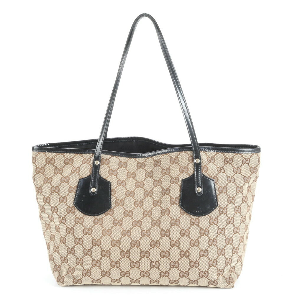 極美品 グッチ GG キャンバス ジョリー チャーム レザー トート バッグ 肩掛け ショルダー ハンド 211976 レディース EUE CV18-7