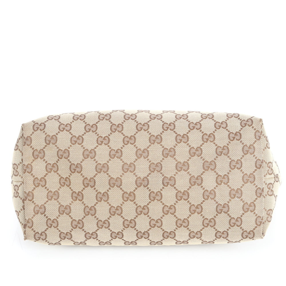 極美品 グッチ GG キャンバス ジョリー チャーム レザー トート バッグ 肩掛け ショルダー ハンド 211976 レディース EUE CV18-7