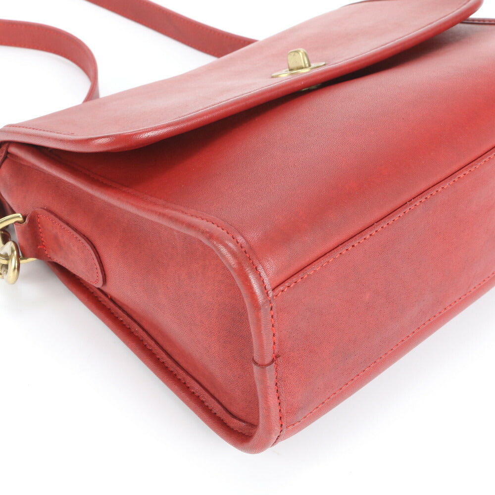 極美品 ヴィンテージ オールド コーチ ターンロック アメリカ製 レザー 2WAY ショルダーバッグ 斜め掛け レディース EUE CV19-1