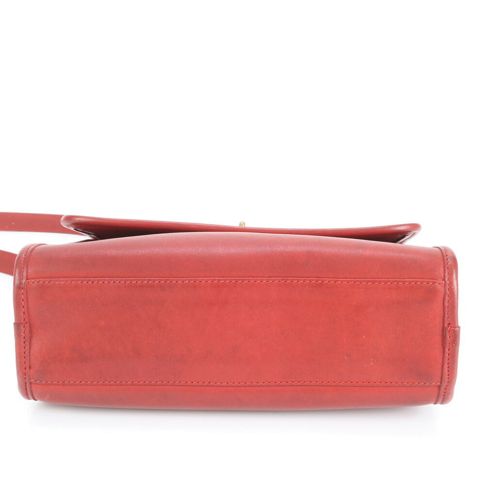 極美品 ヴィンテージ オールド コーチ ターンロック アメリカ製 レザー 2WAY ショルダーバッグ 斜め掛け レディース EUE CV19-1