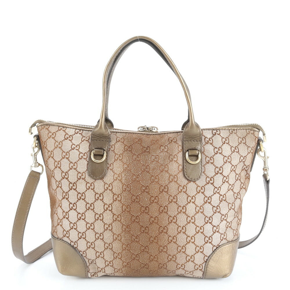 美品 グッチ GG キャンバス ハートビット 269957 レザー 2WAY トート バッグ 斜め掛け ショルダー ハンド A4 レディース EUE CV20-8