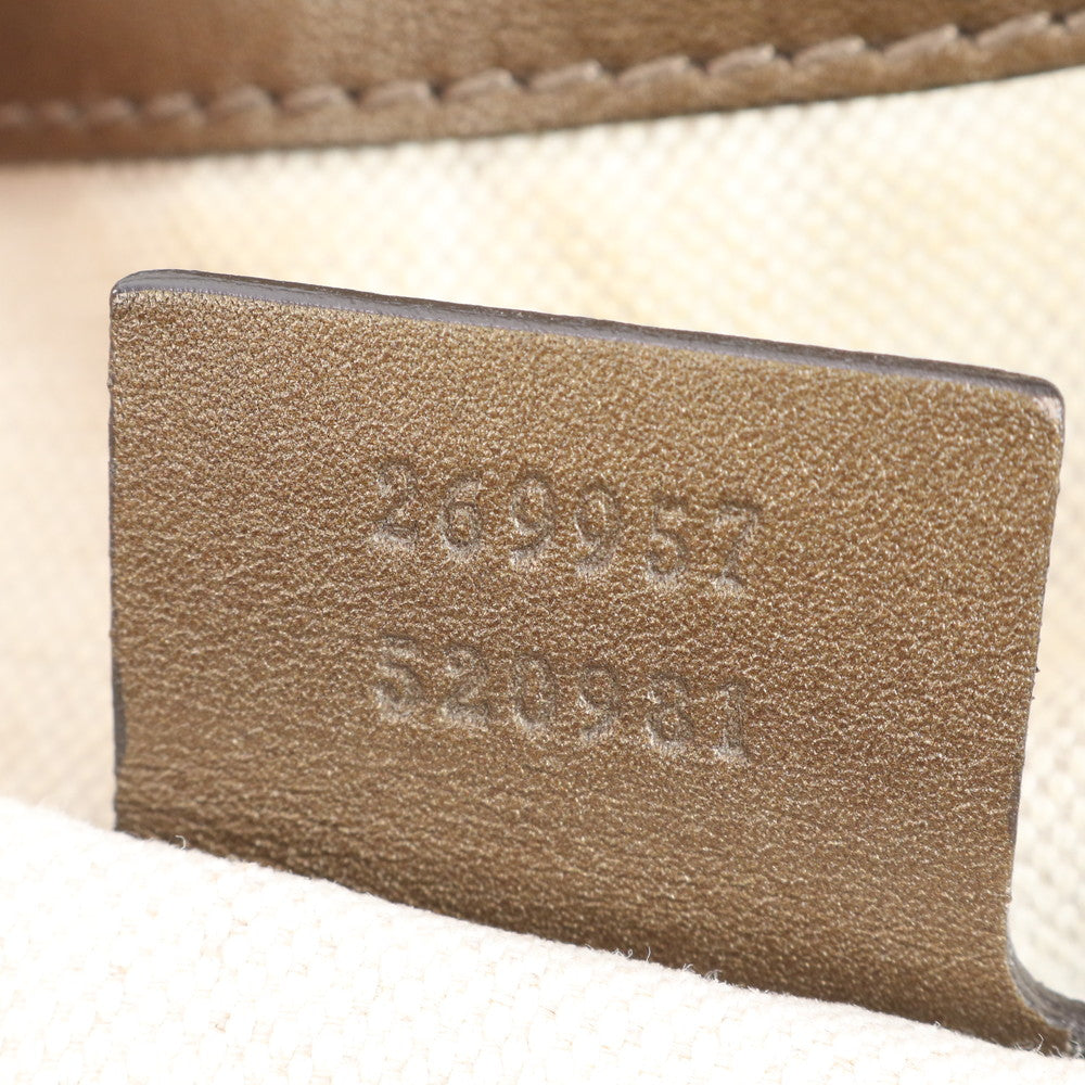 美品 グッチ GG キャンバス ハートビット 269957 レザー 2WAY トート バッグ 斜め掛け ショルダー ハンド A4 レディース EUE CV20-8