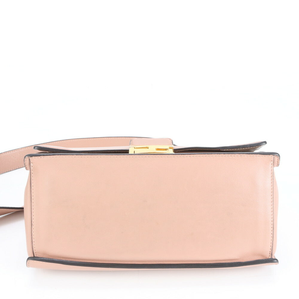 極美品 フェンディ キャンユー レザー 2WAY ショルダーバッグ 斜め掛け クロスボディ ピンク ハンド 8BT313 レディース EUE CV20-5