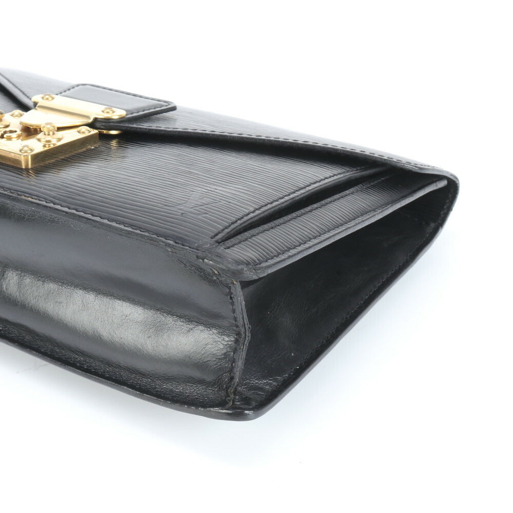 美品 ルイヴィトン エピ セリエ ドラゴンヌ M52612 レザー セカンドバッグ クラッチ ポーチ 通勤 ビジネス ブラック メンズ ERE CV34-5