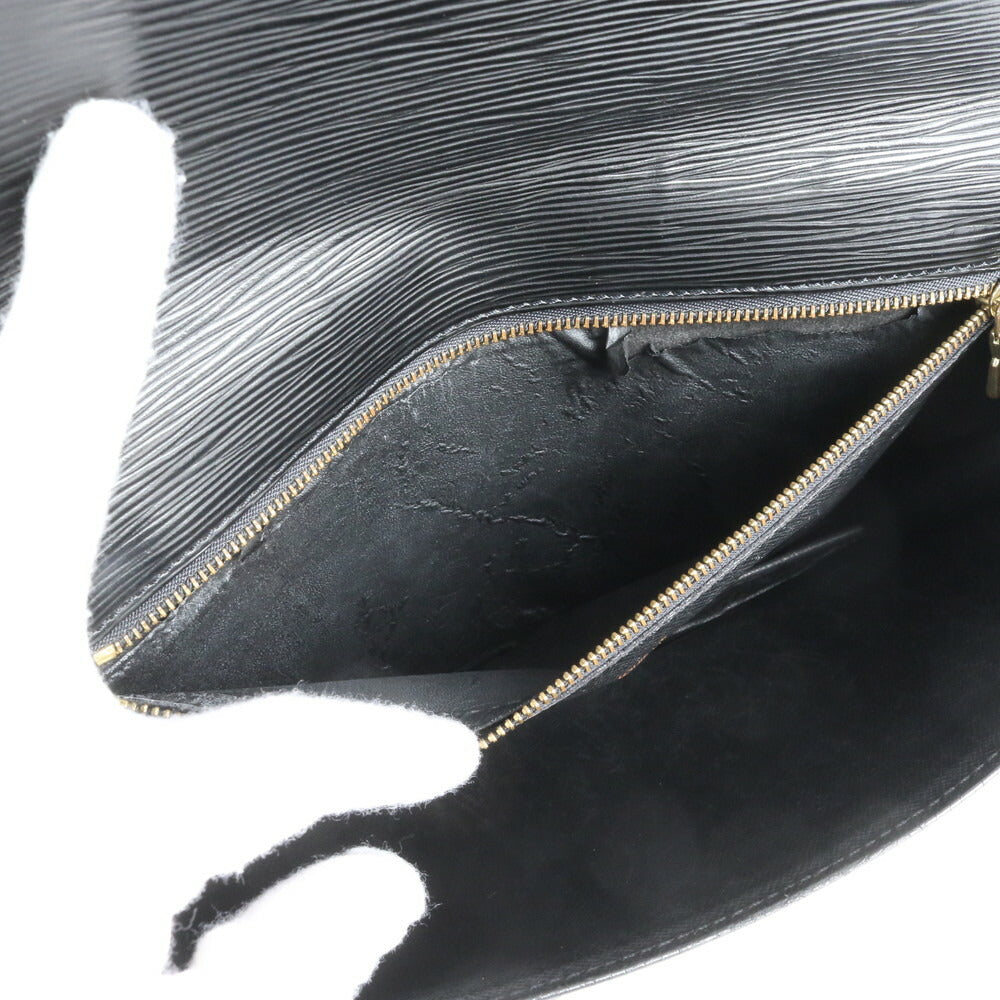 美品 ルイヴィトン エピ セリエ ドラゴンヌ M52612 レザー セカンドバッグ クラッチ ポーチ 通勤 ビジネス ブラック メンズ ERE CV34-5