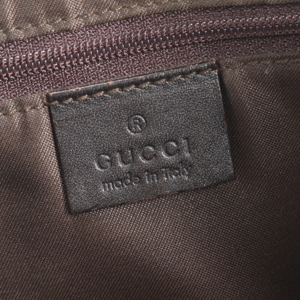 美品 グッチ GG キャンバス シェリー ライン ジャッキー 001 3306 レザー ショルダーバッグ 肩掛け トート レディース ERE CV34-2