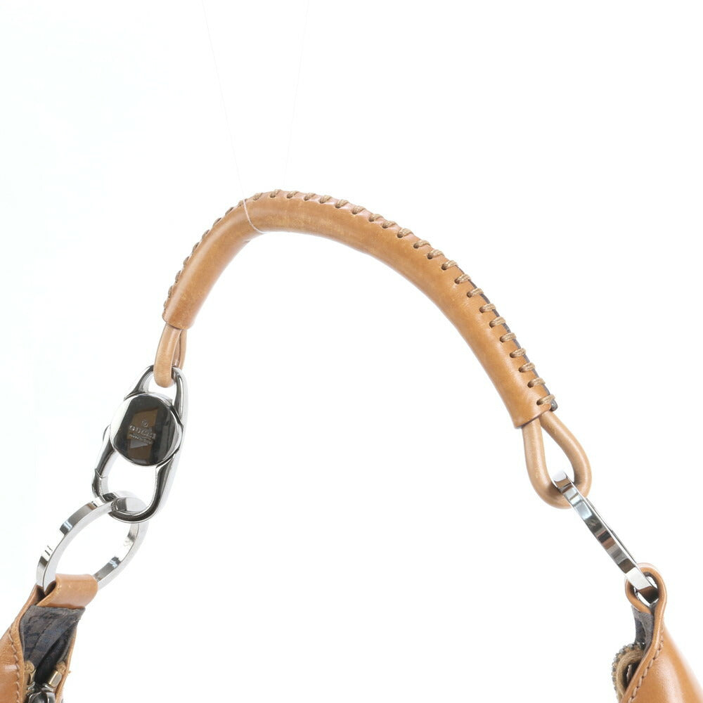 美品 グッチ レザー ショルダーバッグ 肩掛け ワンショルダー ホーボー ベージュ トート ハンド 95726 レディース EEE CV23-3