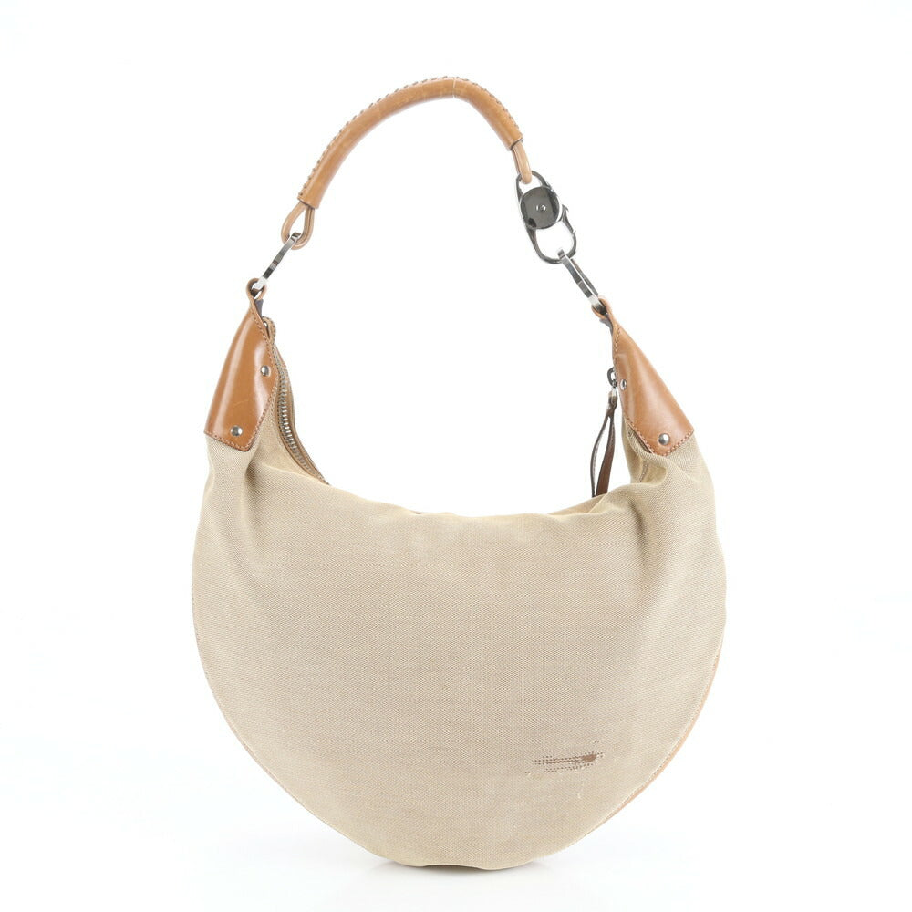 美品 グッチ レザー ショルダーバッグ 肩掛け ワンショルダー ホーボー ベージュ トート ハンド 95726 レディース EEE CV23-3