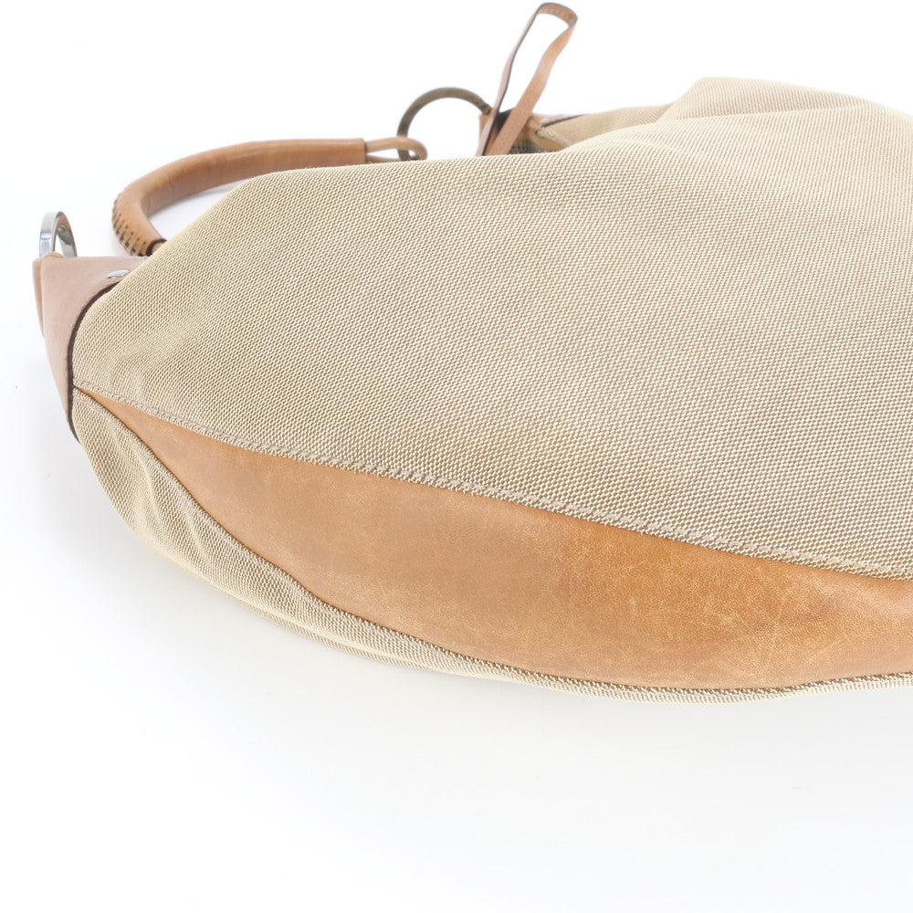 美品 グッチ レザー ショルダーバッグ 肩掛け ワンショルダー ホーボー ベージュ トート ハンド 95726 レディース EEE CV23-3