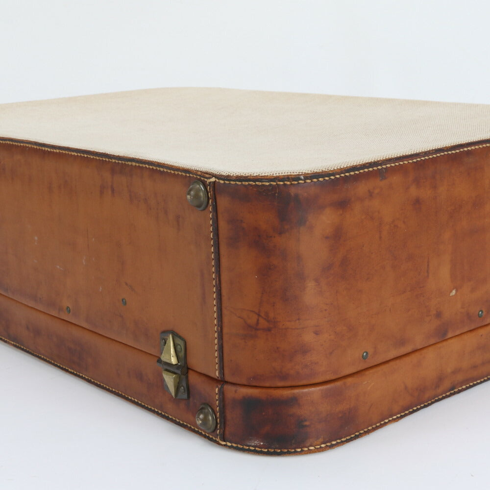 エルメス トワルアッシュ レザー トランク ハードケース ボストン バッグ スーツケース 出張 旅行 A4 トラベル メンズ EUE CV27-6