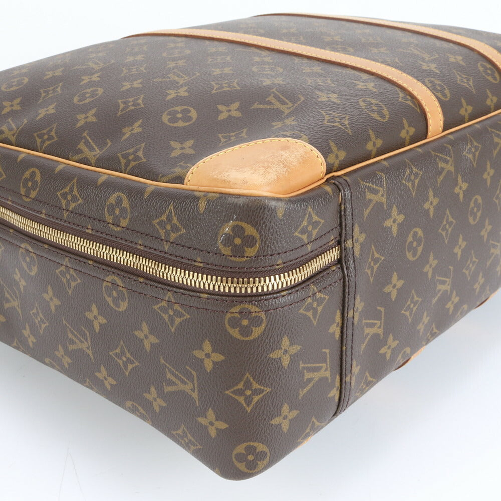 極美品 ルイヴィトン モノグラム シリウス 50 M41406 レザー ボストン バッグ 出張 旅行 トート ビジネス 紳士 A4 メンズ ERE CV31-2