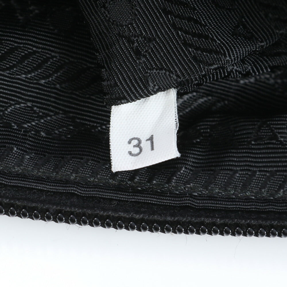 美品 プラダ ギャランティカード付 テスート ナイロン 三角ロゴ BT8994 レザー ショルダーバッグ 斜め掛け 黒 メンズ RUE CV24-7