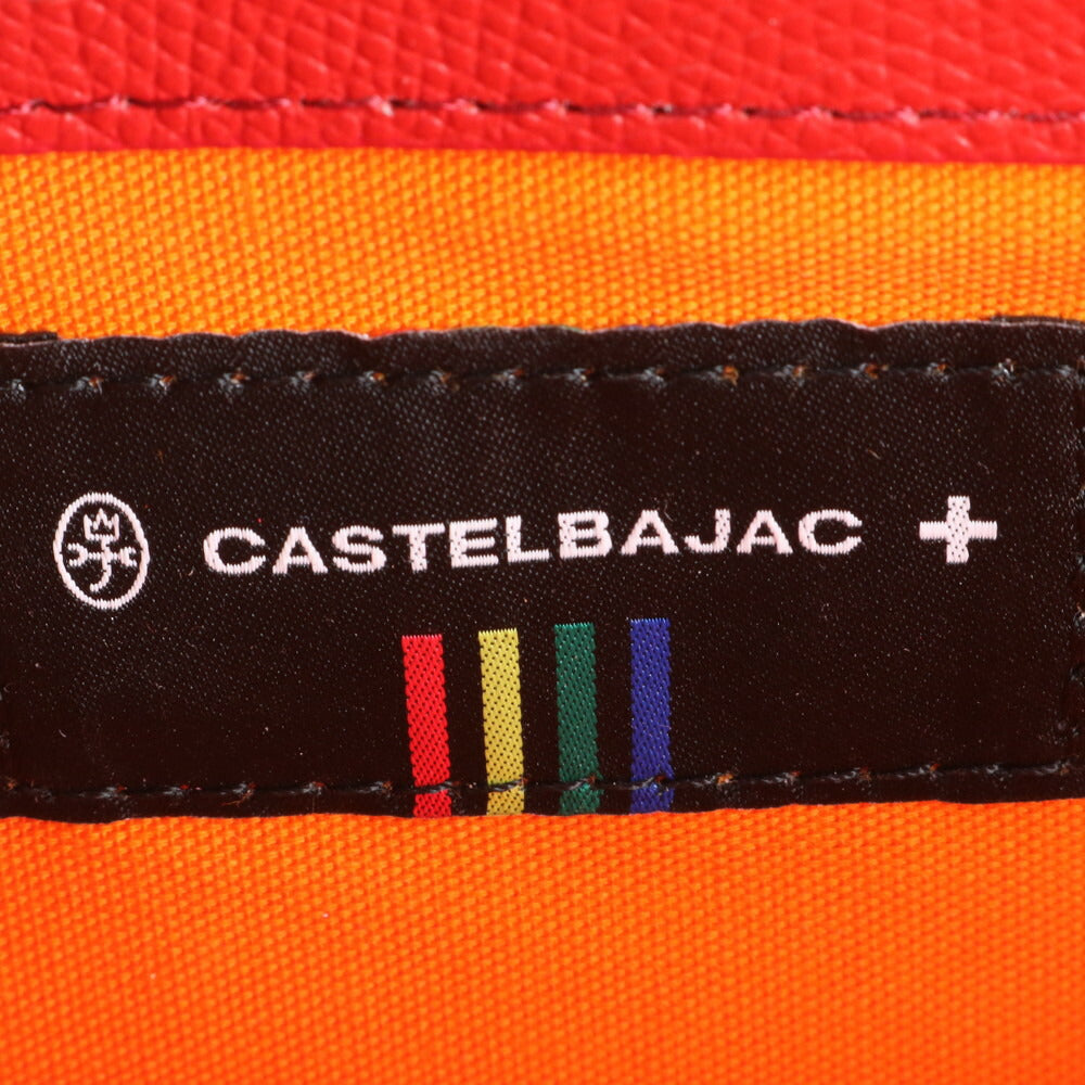 新品同様 カステルバジャック カルネ レザー セカンドバッグ クラッチ ポーチ 通勤 ビジネス メンズ ERE CV33-4