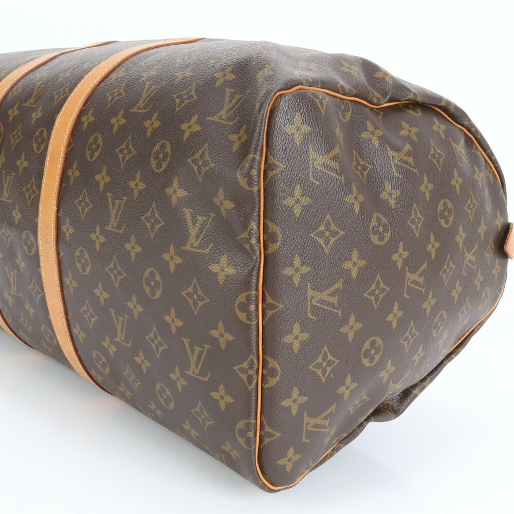 極美品 ルイヴィトン モノグラム キーポル 55 M41424 レザー ボストン バッグ 出張 旅行 トート ビジネス 紳士 A4 メンズ ERE CV31-3