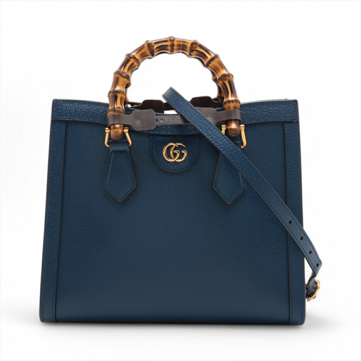 新品同様 グッチ バンブー ダイアナ スモール レザー 2WAY ハンドバッグ 斜め掛け ハンド トート 702721 レディース EEE BT30-66