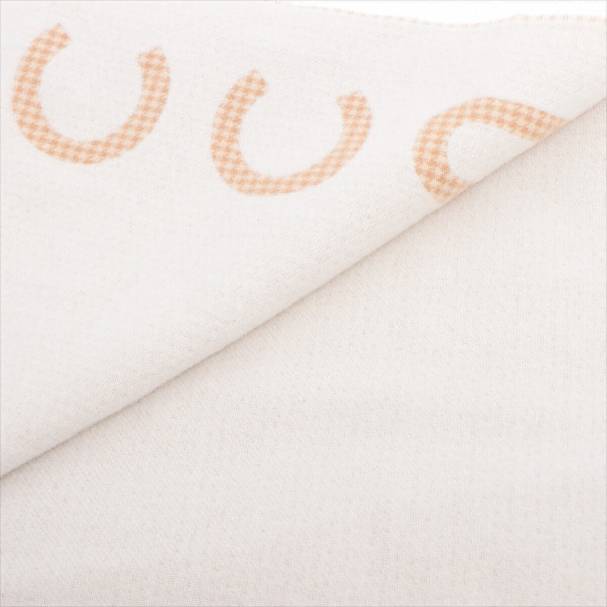 新品同様 グッチ ロゴ カシミヤ マフラー フリンジ ストール ショール 764268 レディース EEE BT30-1