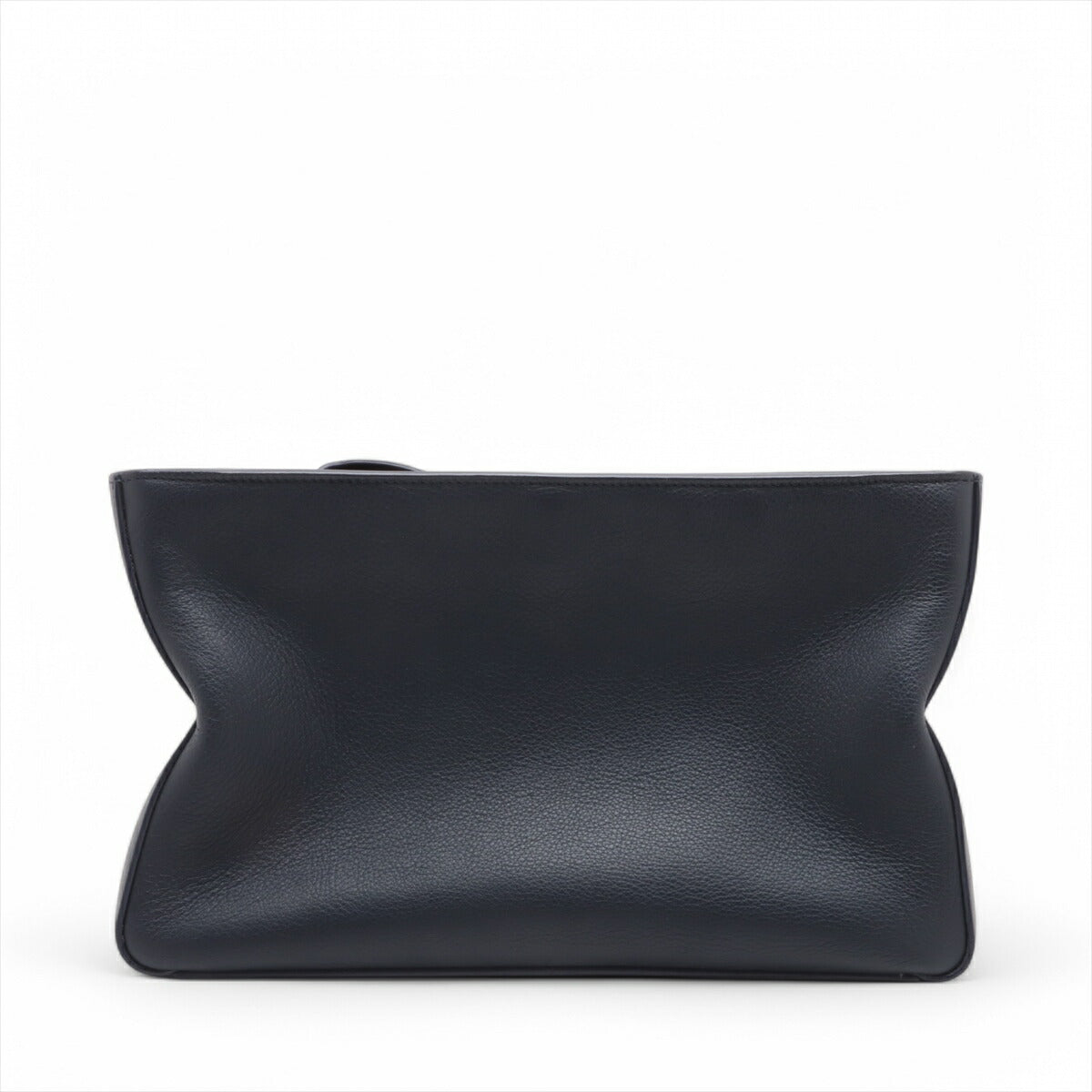 極美品 サルヴァトーレフェラガモ レザー クラッチ バッグ ハンド セカンド ポーチ トート ネイビー 紺 レディース EEE BV20-46