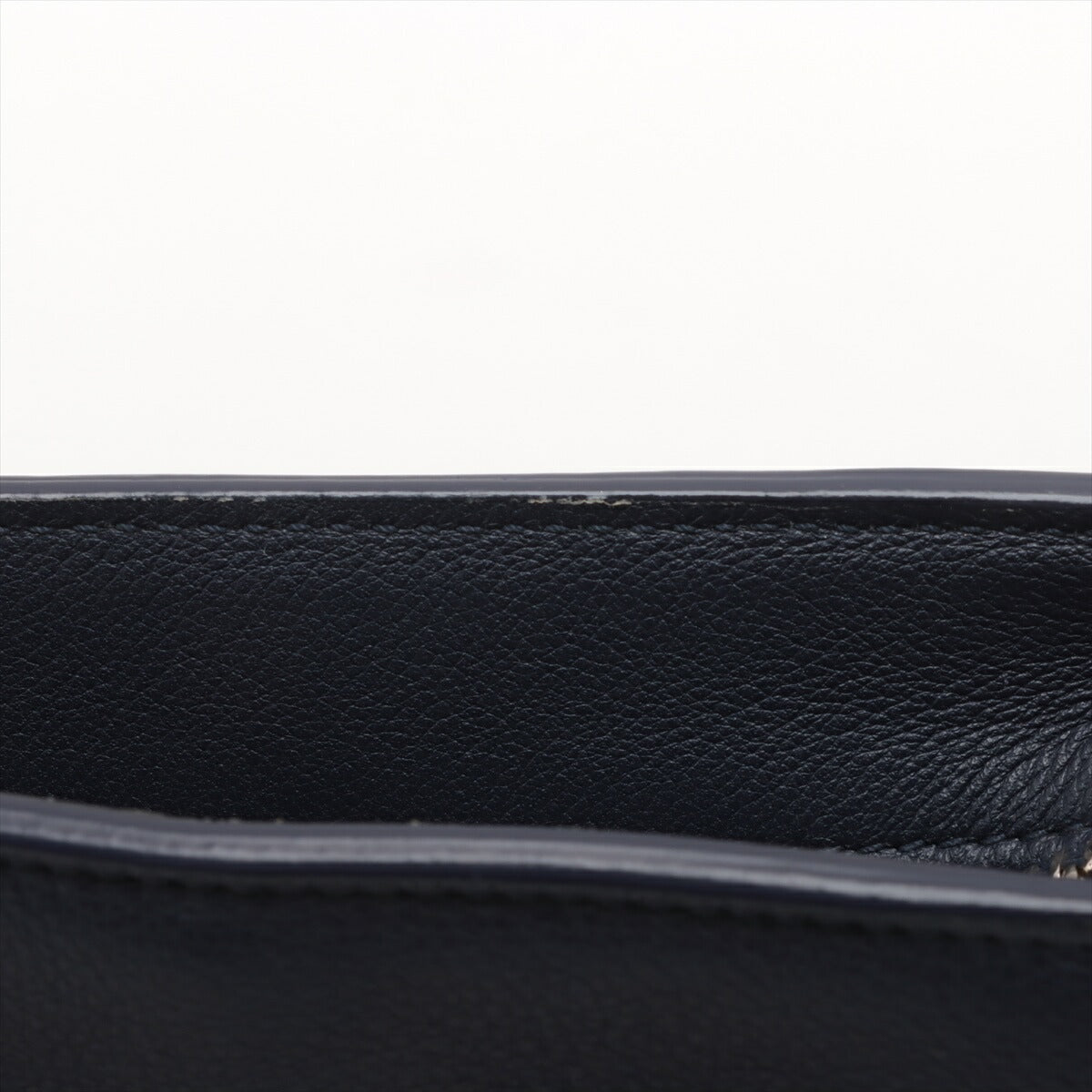 極美品 サルヴァトーレフェラガモ レザー クラッチ バッグ ハンド セカンド ポーチ トート ネイビー 紺 レディース EEE BV20-46