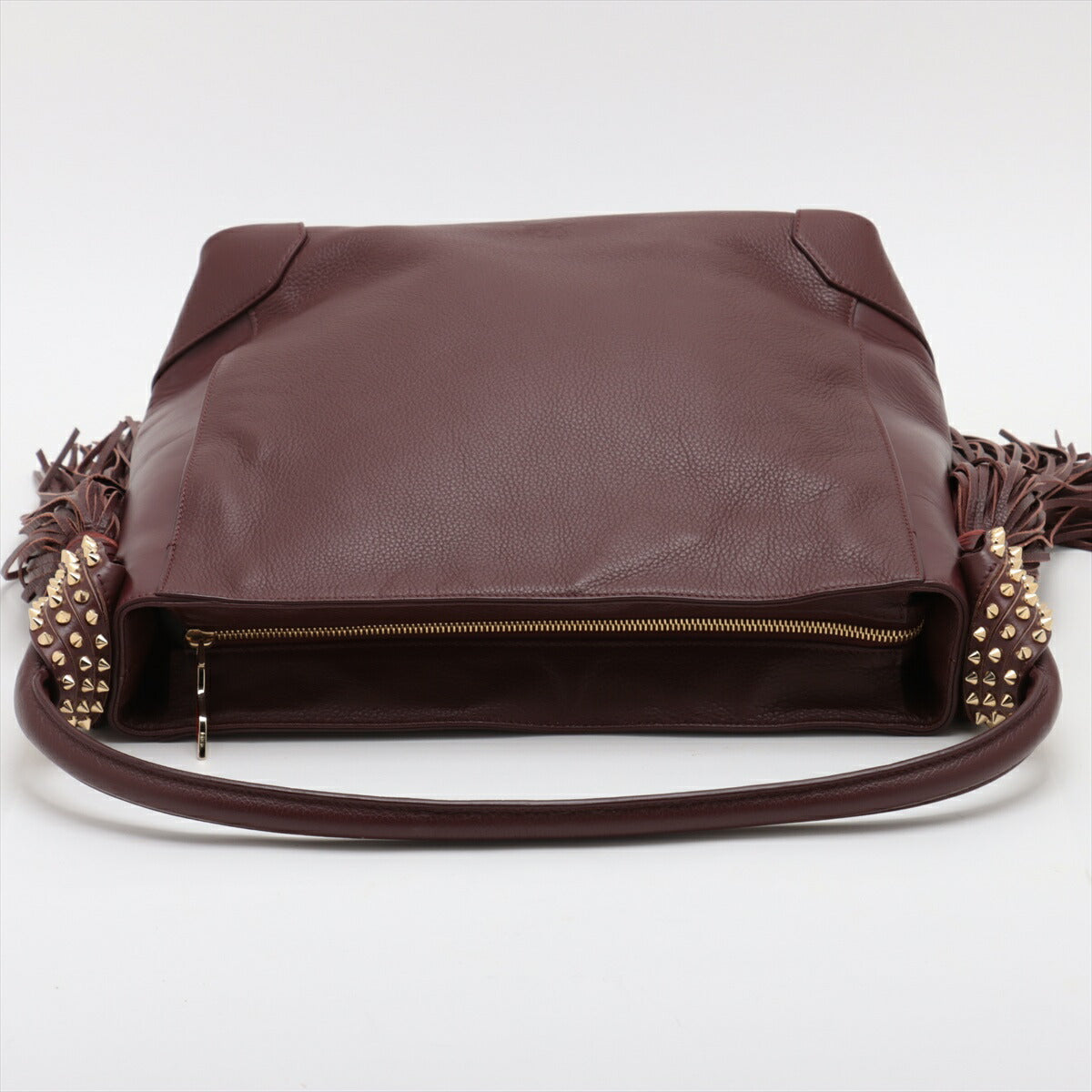 新品同様 クリスチャンルブタン エロイーズ ホーボー タッセル レザー ショルダーバッグ 肩掛け ハンド レディース MMM BX50-64