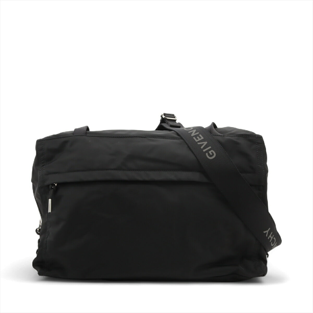 極美品 ジバンシー ナイロン ショルダーバッグ 斜め掛け メッセンジャー ビジネス 通勤 ブラック 黒 A4 メンズ MMM BY50-40