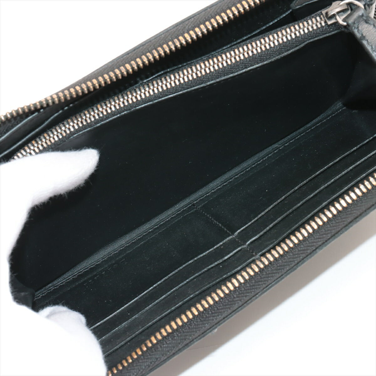 極美品 ベルルッティ イタウバ カリグラフィ レザー 長財布 ロング ウォレット ラウンドファスナー 二つ折り メンズ RRE CA25-5