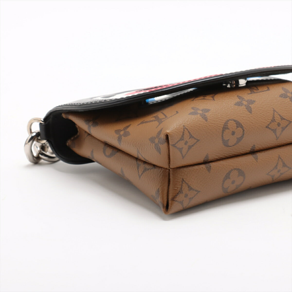 極美品 ルイヴィトン 山本寛斎 モノグラム ポシェット カブキ マスク M43532 ショルダーバッグ 斜め掛け レディース RRE CB30-7