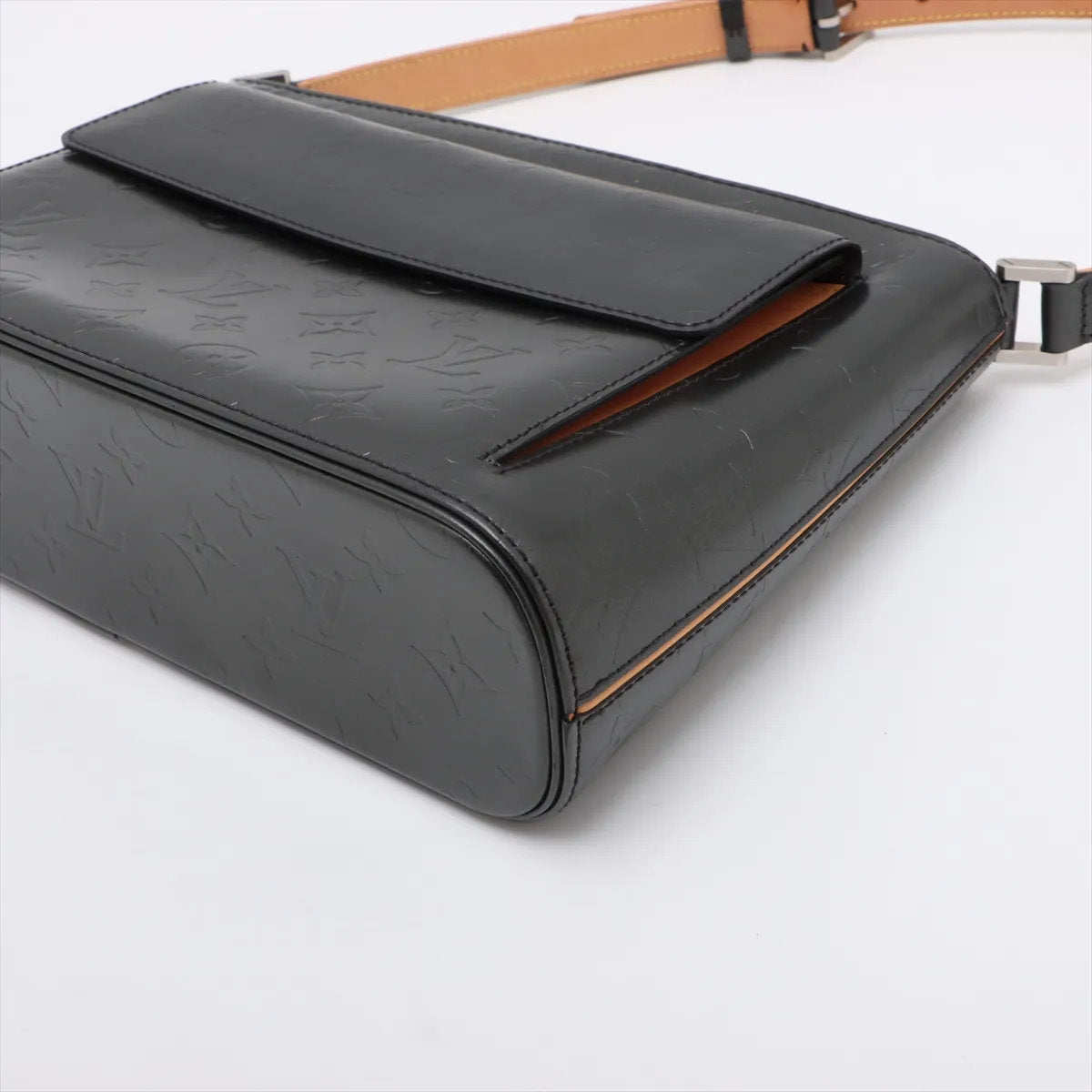 美品 ルイヴィトン モノグラム マット アルストン ノワール M55122 レザー ショルダーバッグ 肩掛け ハンド レディース MMM CS53-8