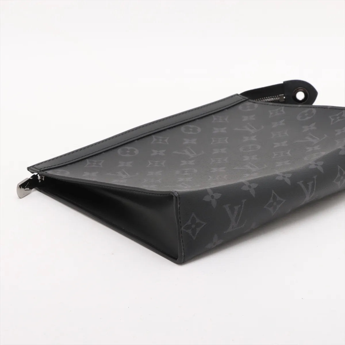 極美品 現行品 ルイヴィトン モノグラム エクリプス ポシェット ヴォワヤージュ MM M61692 レザー セカンドバッグ メンズ EEE CU55-3