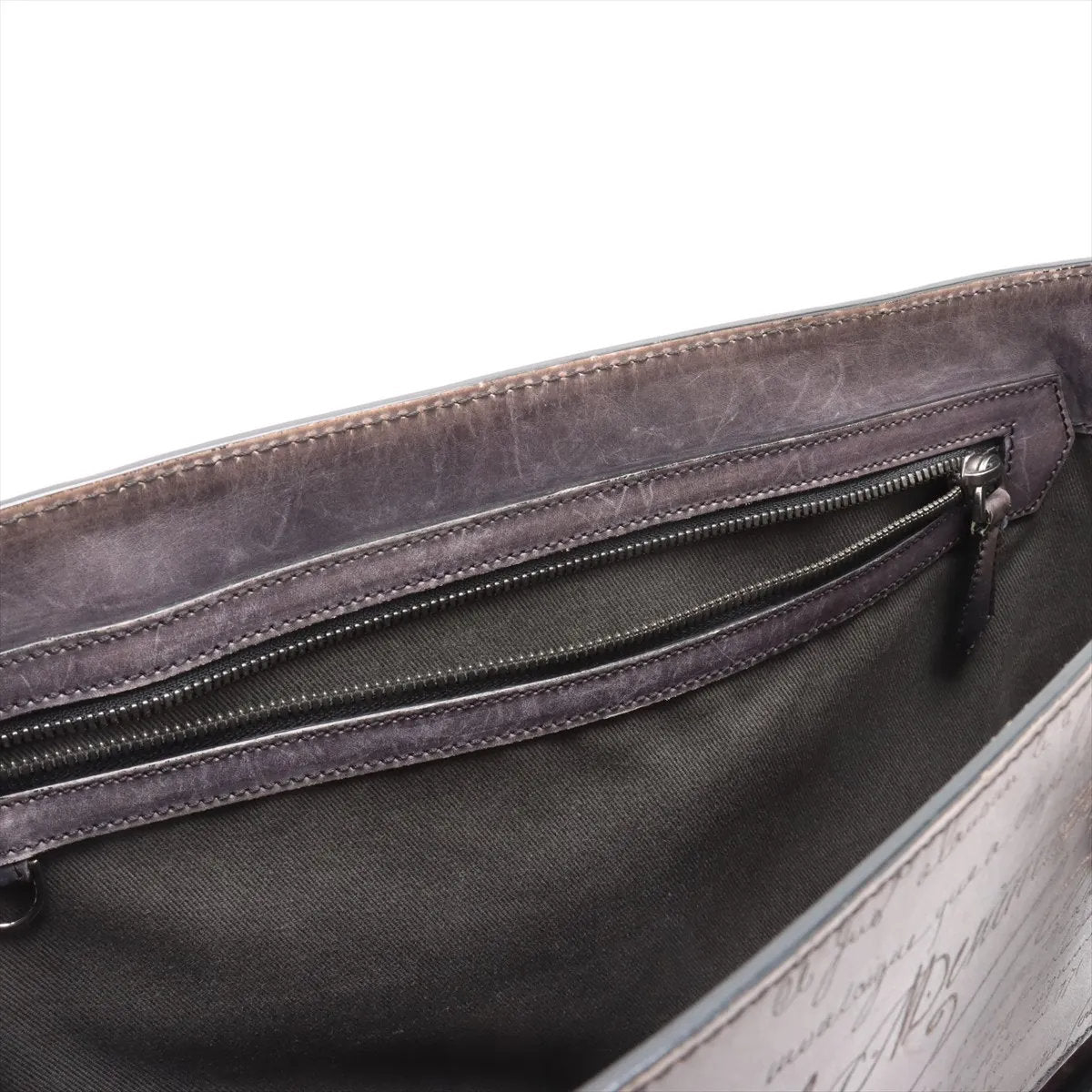 極美品 ベルルッティ トゥジュール カリグラフィ スクリット レザー トート バッグ ショルダー ビジネス 通勤 A4 メンズ EEE CU55-2