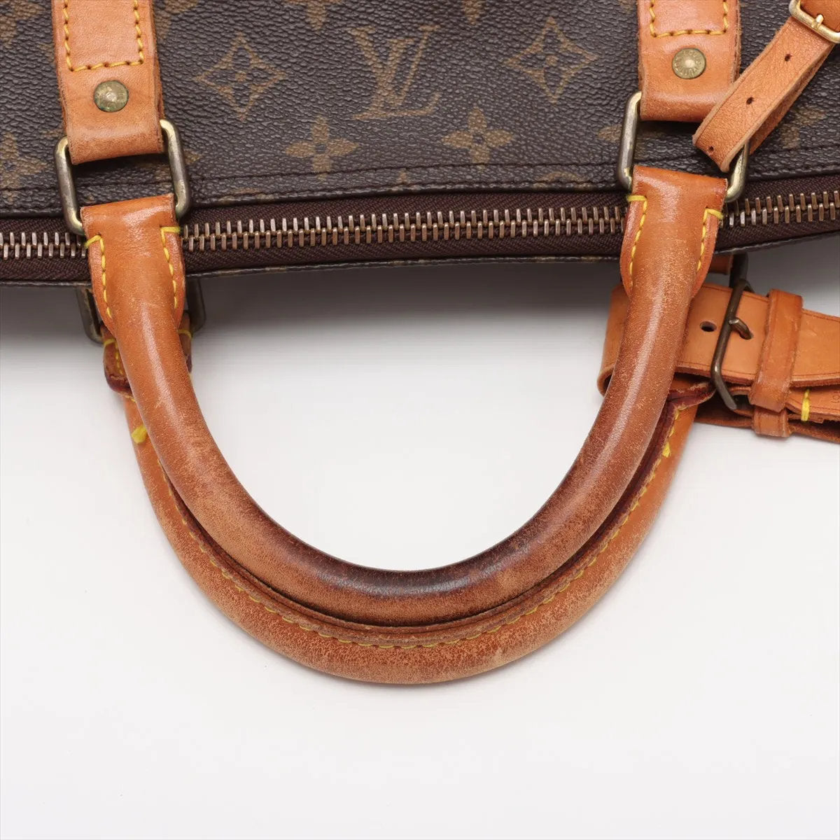 美品 ルイヴィトン モノグラム キーポル60 M41422 レザー ボストン バッグ 出張 旅行 トート ビジネス 紳士 A4 メンズ EEE CU54-10