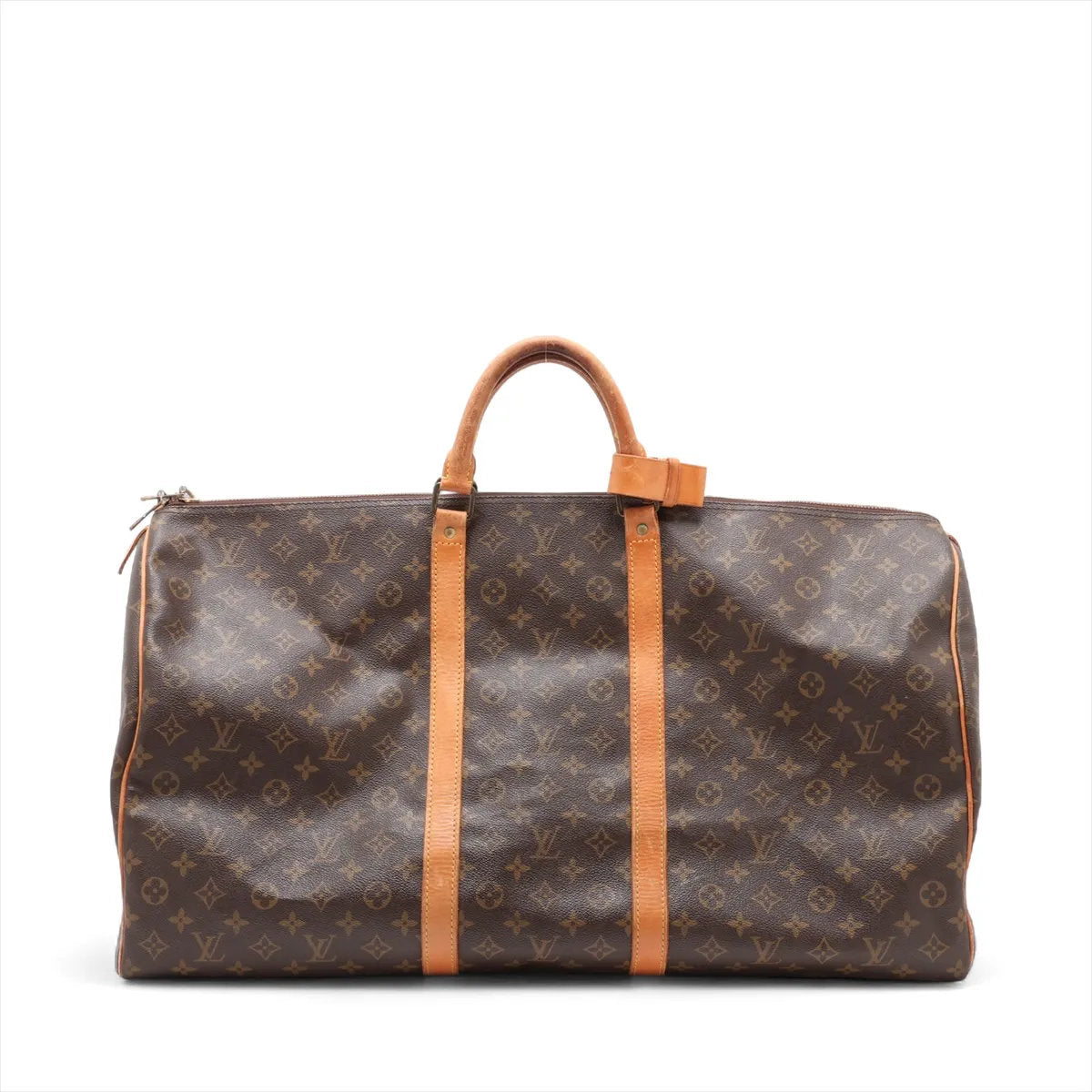 美品 ルイヴィトン モノグラム キーポル60 M41422 レザー ボストン バッグ 出張 旅行 トート ビジネス 紳士 A4 メンズ EEE CU54-10