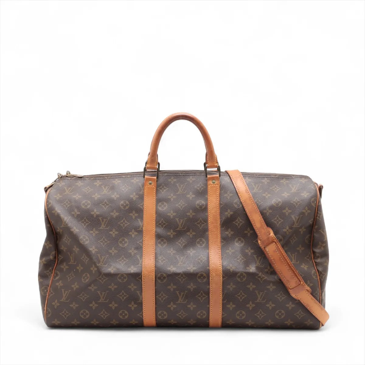 ルイヴィトン モノグラム キーポル バンドリエール 55 M41414 レザー 2WAY ボストン バッグ ショルダー 旅行 A4 メンズ EEE CV55-6