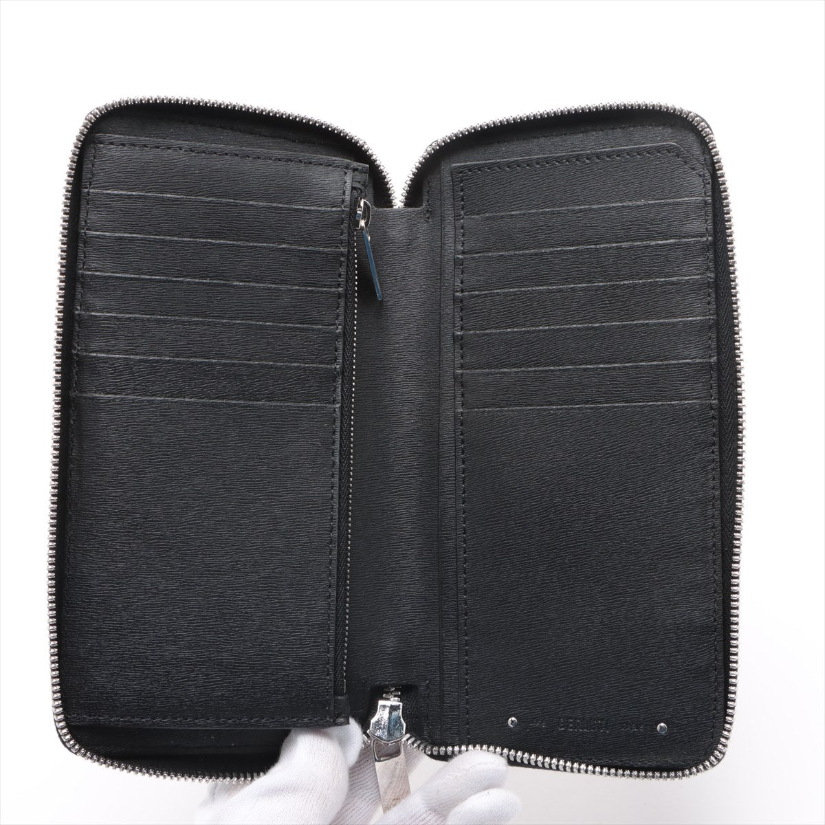 極美品 ベルルッティ イタウバ バーティカル レザー 長財布 二つ折り ロング ウォレット ラウンドファスナー メンズ EEE BV10-7