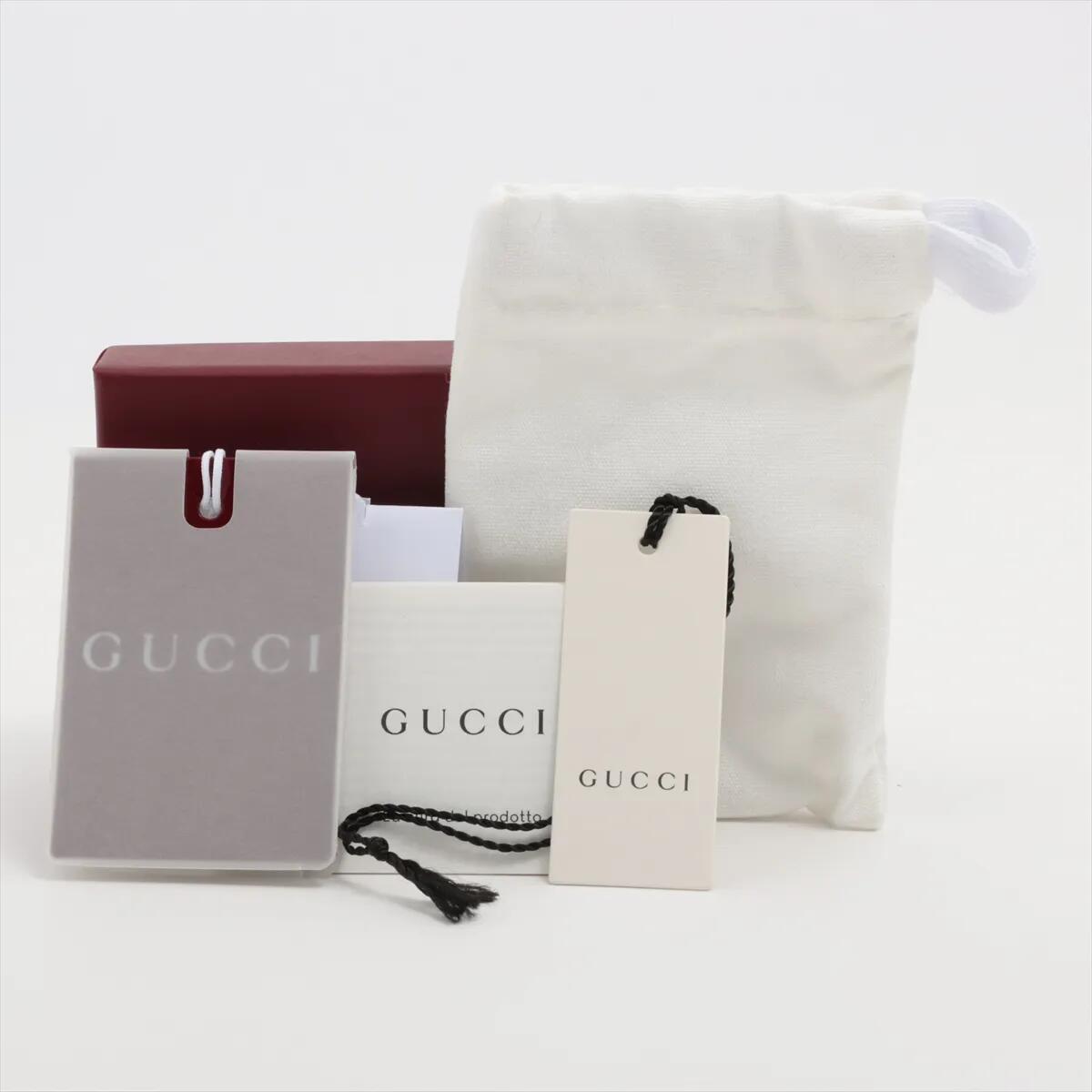 新品同様 グッチ オフィディア 794061 キーリング チャーム ブラウン ゴールド メンズ レディース MMM CE50-11