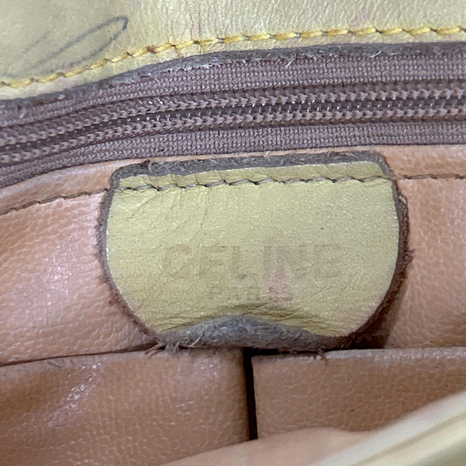 ヴィンテージ セリーヌ 馬車金具 レザー ショルダーバッグ 斜め掛け クロスボディ ハンド トート レディース RRE CG21-1