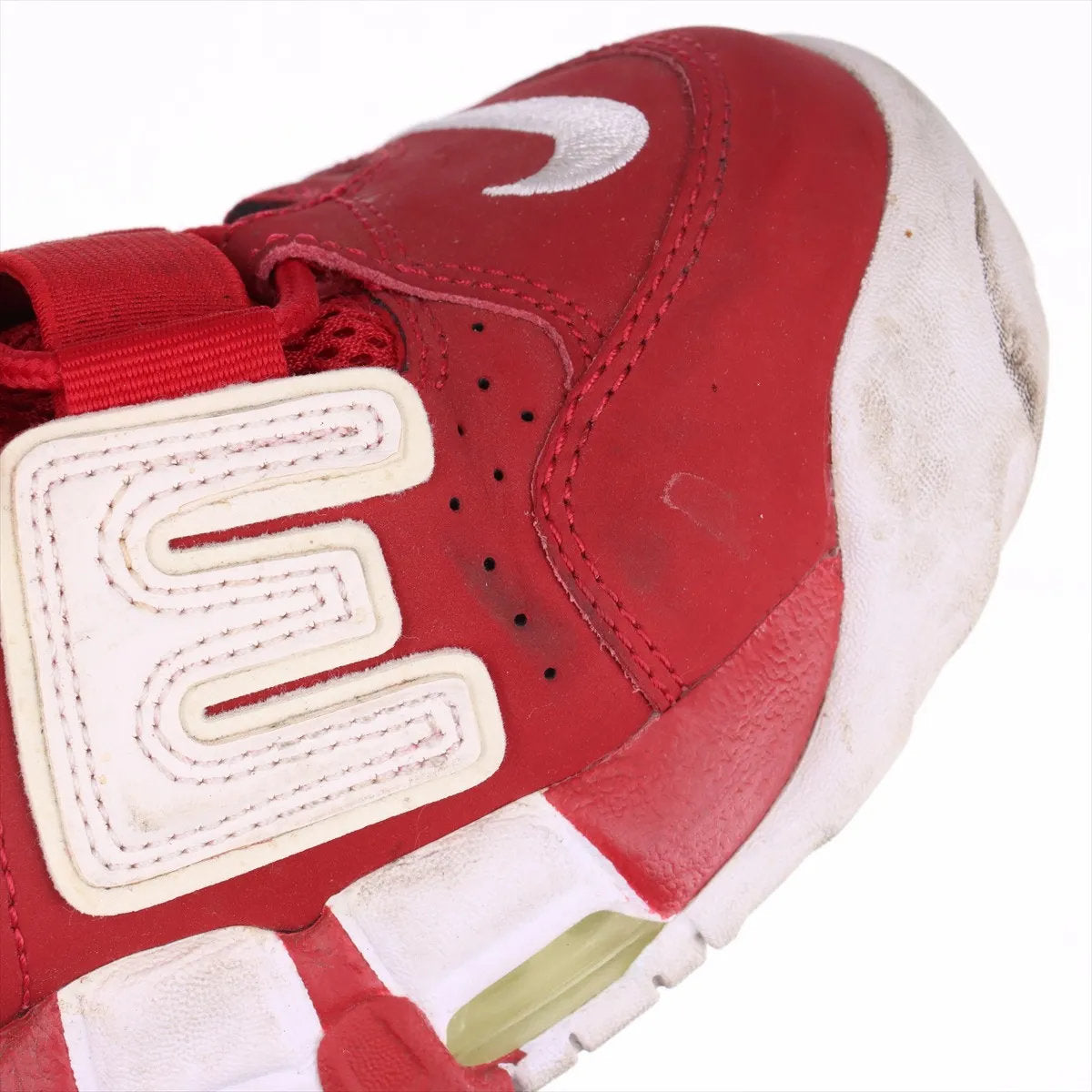 美品 ナイキ シュプリーム AIR MORE UPTEMPO エア モア アップテンポ 24.5cm 902290-600 スニーカー 靴 レディース MMM DT50-3