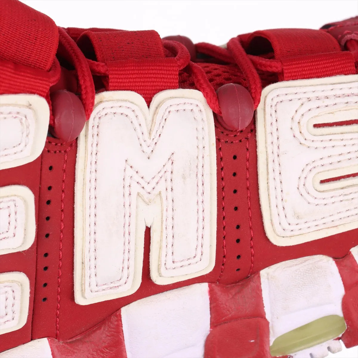 美品 ナイキ シュプリーム AIR MORE UPTEMPO エア モア アップテンポ 24.5cm 902290-600 スニーカー 靴 レディース MMM DT50-3