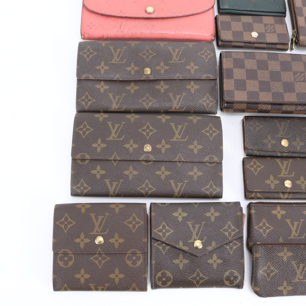 まとめ 22点 セット ルイヴィトン モノグラム ダミエ エピ レザー 長財布 二つ折り ウォレット キーケース RRR DQ15-1