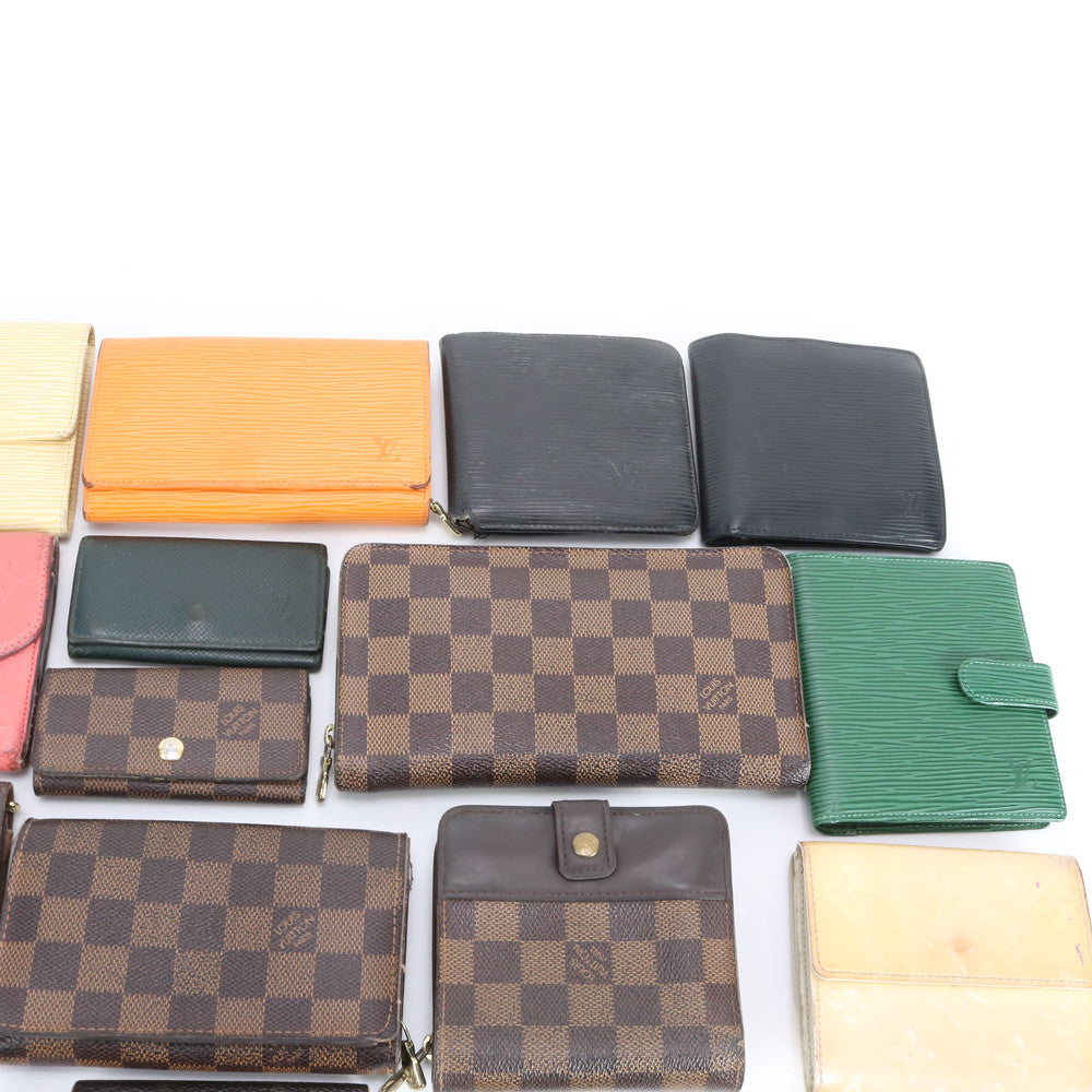 まとめ 22点 セット ルイヴィトン モノグラム ダミエ エピ レザー 長財布 二つ折り ウォレット キーケース RRR DQ15-1