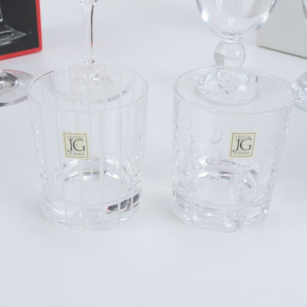 まとめ 6点 セット CRISTAL DURAND RIEDEL ワイン グラス ペア クリア コップ カップ タンブラー 食器 メンズ レディース REE DR20-2