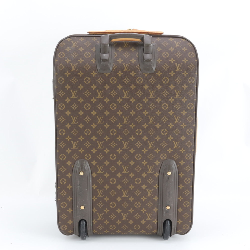 美品 ルイヴィトン モノグラム ペガス 65 M23295 レザー スーツケース キャリー バッグ 出張 旅行 トラベル メンズ EEE DR41-1