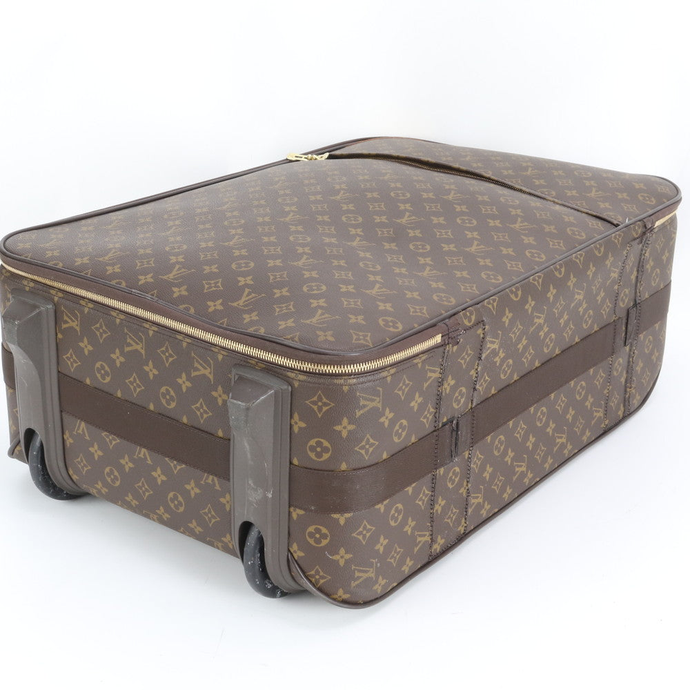 美品 ルイヴィトン モノグラム ペガス 65 M23295 レザー スーツケース キャリー バッグ 出張 旅行 トラベル メンズ EEE DR41-1