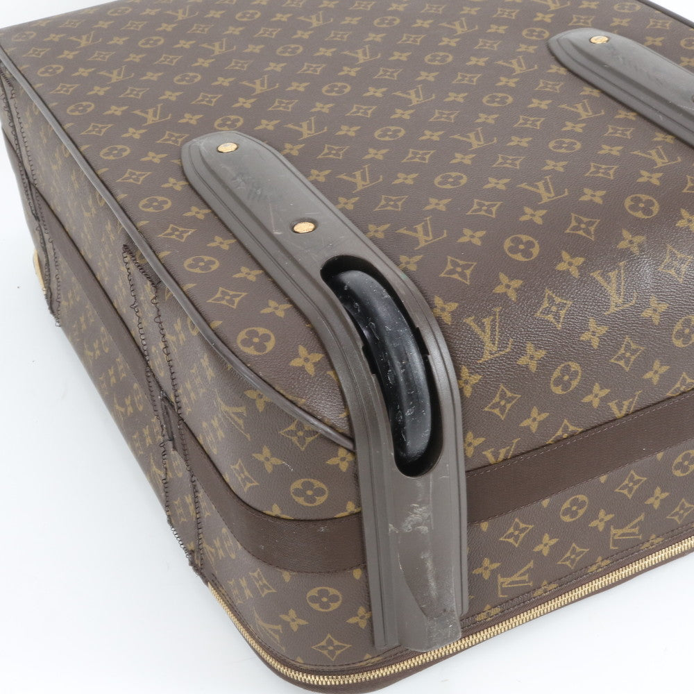 美品 ルイヴィトン モノグラム ペガス 65 M23295 レザー スーツケース キャリー バッグ 出張 旅行 トラベル メンズ EEE DR41-1