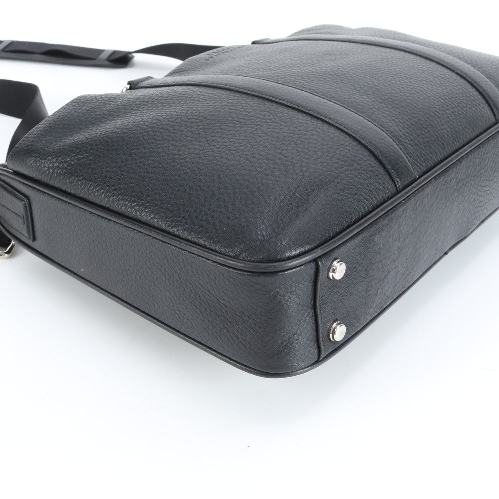 美品 バリー レザー 2WAY ビジネス バッグ 斜め掛け 書類鞄 トート 通勤 ショルダー 本革 ブラック 黒 A4 メンズ RBM DS35-7