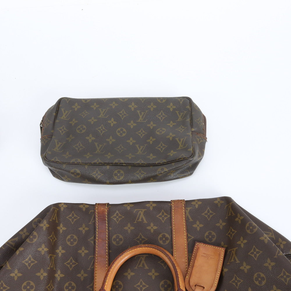 まとめ 4点 セット ルイヴィトン モノグラム ボストン バッグ ハンドバッグ ポーチ 出張 旅行 メンズ レディース EBM DT1-1