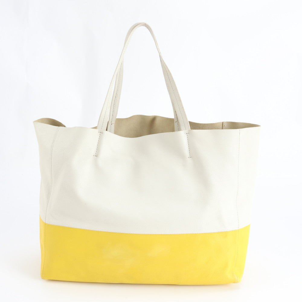 美品 セリーヌ ホリゾンタル カバ レザー トート バッグ 肩掛け ショルダー ハンド 本革 ブランド A4 レディース EBM DT7-8