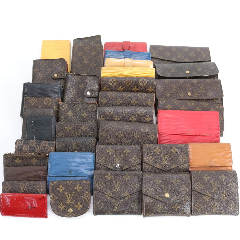 まとめ 38点 セット ルイヴィトン モノグラム ダミエ エピ レザー 長財布 二つ折り ウォレット キーケース RRR DS45-8